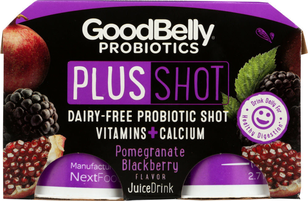 GOOD BELLY: Plus Shot Pomegranate Blackberry Juice, 10.8 oz