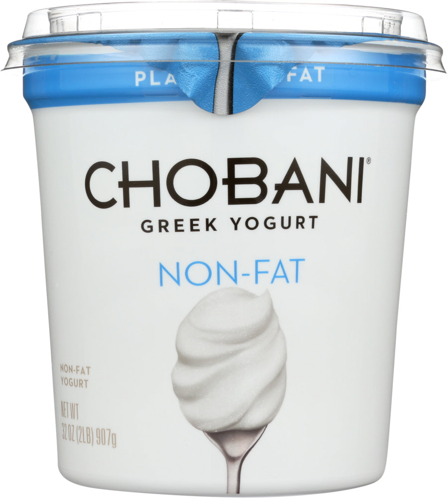CHOBANI: Non-Fat Greek Yogurt Original Plain, 32 oz