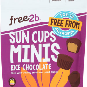 FREE2B FOODS: Rice Chocolate Sun Cups Minis, 4.2 oz