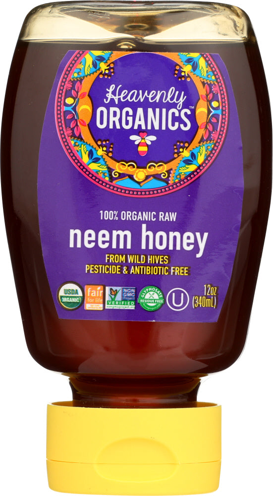 HEAVENLY ORGANICS: Neem Honey Squeeze Bottle, 12 oz