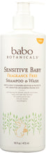 BABO BOTANICALS: Shampoo and Wash Baby, 16 oz
