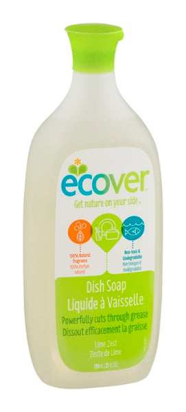 ECOVER: Liquid Dish Soap Lime Zest, 25 oz