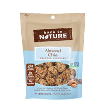 BACK TO NATURE: Almond Chia Granola Clusters, 11 oz