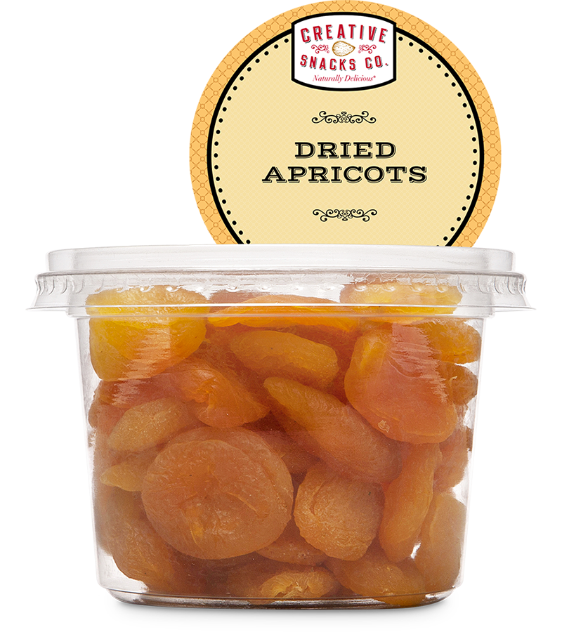 CREATIVE SNACK: Dried Apricots Cup, 10.5 oz