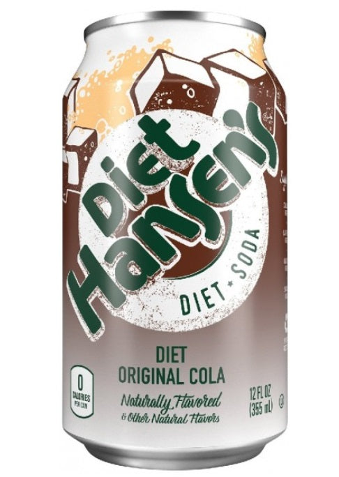 HANSEN: Diet Soda Original Cola 6-12oz, 72 oz
