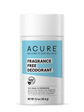 ACURE: Deodorant Fragrance Free, 2.2 oz