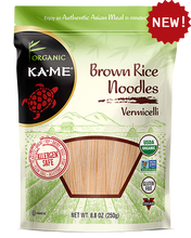 KA ME: Organic Brown Rice Noodles Vermicelli, 8.8 oz