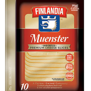 FINLANDIA: Muenster Imported Premium Cheese Slices, 7 oz