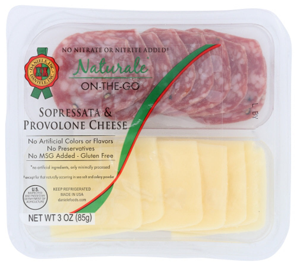 DANIELE: Sopressata & Provolone Cheese Snack Pack, 3 oz