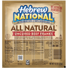 HEBREW NATIONAL: All Natural Uncured Beef Franks, 10.30 oz