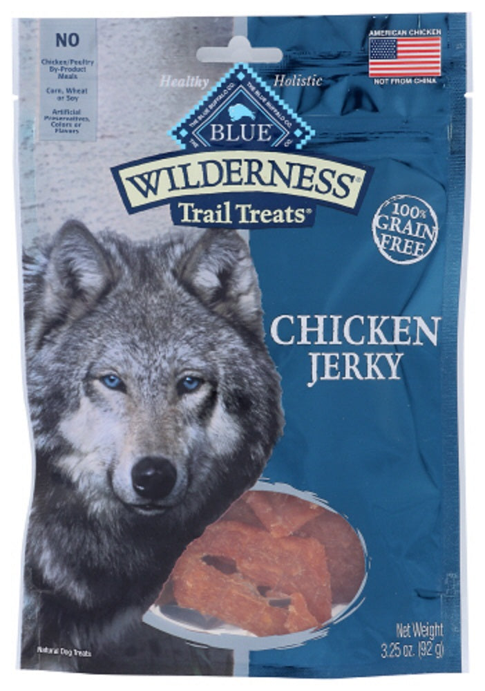 BLUE BUFFALO: Wilderness Trail Treats Chicken Jerky Dog Treats, 3.25 oz