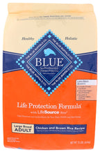 BLUE BUFFALO: Life Protection Formula Large Breed Adult Dog Food Chicken and Brown Rice Recipe, 15 lb