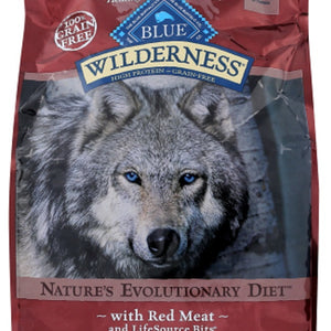 BLUE BUFFALO: Wilderness Adult Dog Food Red Meat Recipe, 4.50 lb