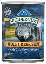 BLUE BUFFALO: Wilderness Wolf Creek Stew Adult Dog Food Chunky Chicken Stew, 12.50 oz
