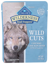 BLUE BUFFALO: Wilderness Wild Cuts Trail Toppers Adult Dog Food Chunky Chicken Bites in Hearty Gravy, 3 oz