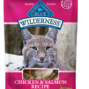 BLUE BUFFALO: Wilderness Chicken and Salmon Cat Treats, 2 oz