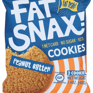 FAT SNAX: Peanut Butter Cookies, 1.40 oz