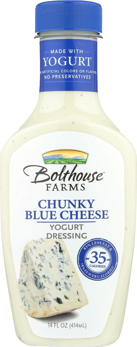 BOLTHOUSE: Chunky Blue Cheese Yogurt Dressing, 14 oz