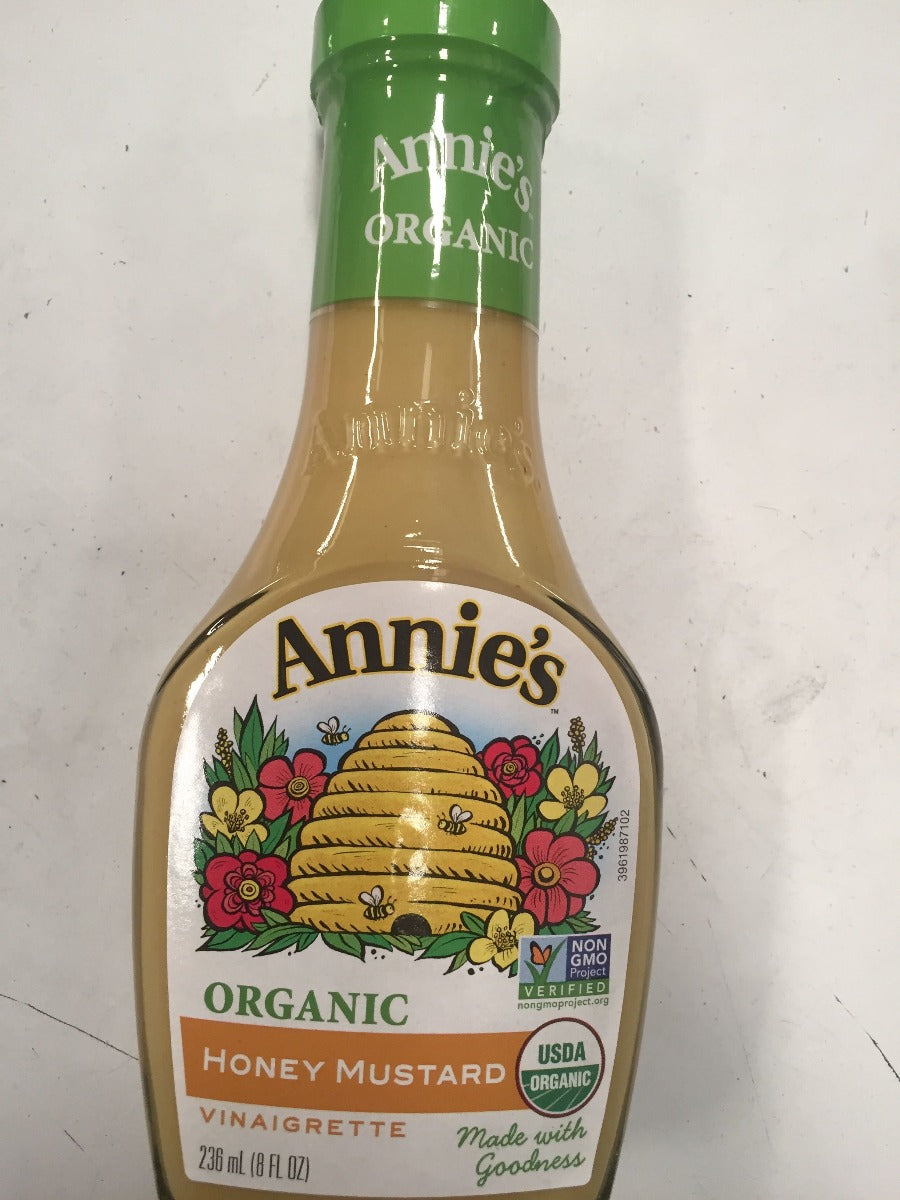 ANNIES HOMEGROWN: Lite Honey Mustard Vinaigrette Dressing, 8 oz