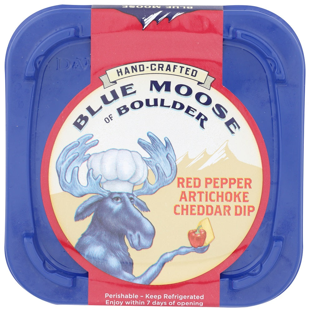 BLUE MOOSE OF BOULDER: Red Pepper Artichoke Cheddar Dip, 7 oz