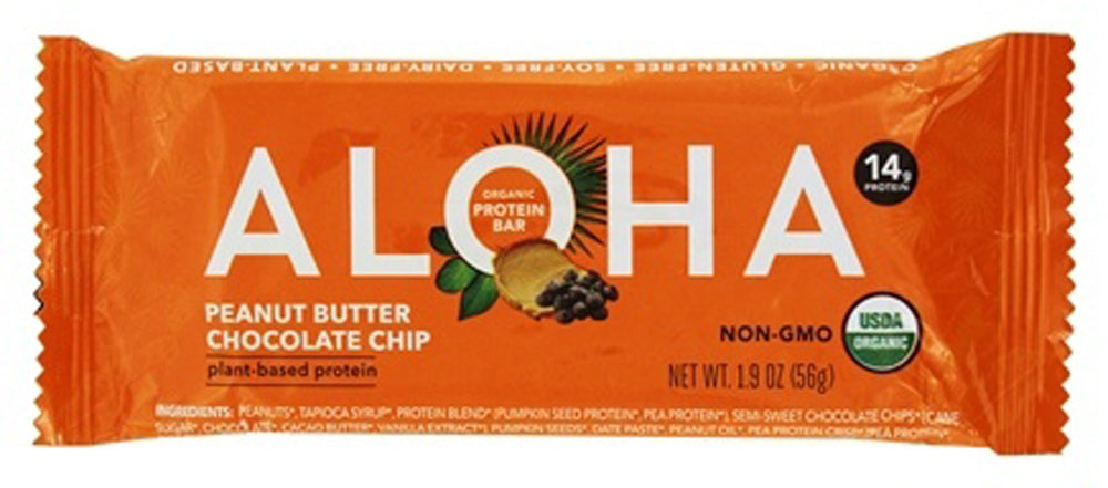 ALOHA: Bar Peanut Butter Chocolate Chip, 1.9 oz