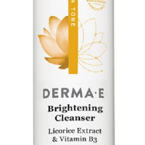 DERMA E: Even Tone Brightening Cleanser Licorice Extract & Vitamin B3, 6 oz