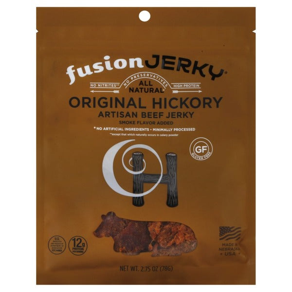 FUSION JERKY: Original Hickory Beef Jerky, 2.75 oz